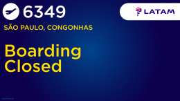 Layout em inglês Voo Encerrado